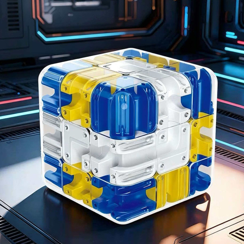 Game Educational For Kids Free - Novelty 3D Rolling Ball Maze Cube