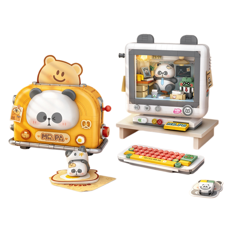 Kids Educational Computer - LOZ Building Blocks Toy Set, Retro