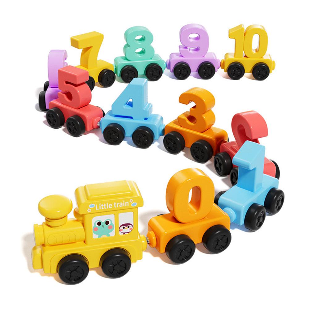 Kids Early Education - Montessori Educational Toy Train Set Wooden