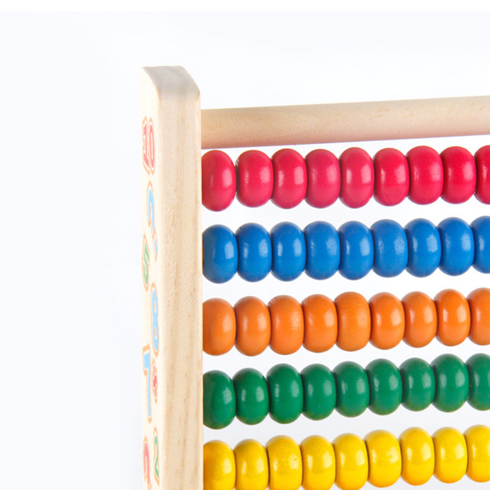 10 Stalls Wooden Abacus Colorf - Kids Educational Computer ulasan dan harga