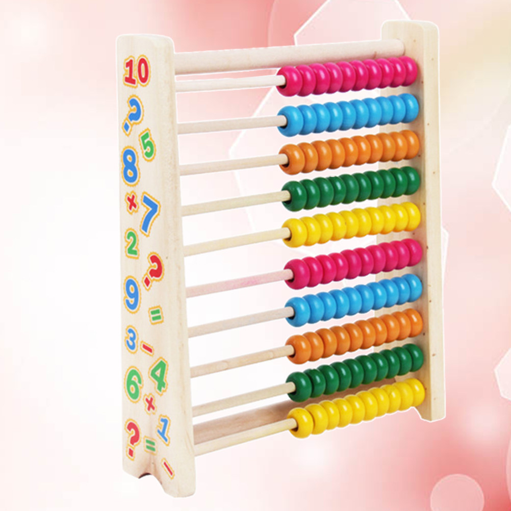 10 Stalls Wooden Abacus Colorf - Kids Educational Computer ulasan dan harga