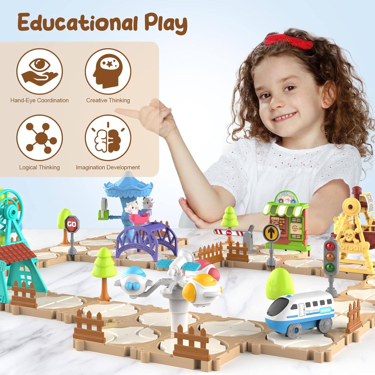 DIY Puzzle Track Car Set Assem - Game Educational For Kids Free ulasan dan harga