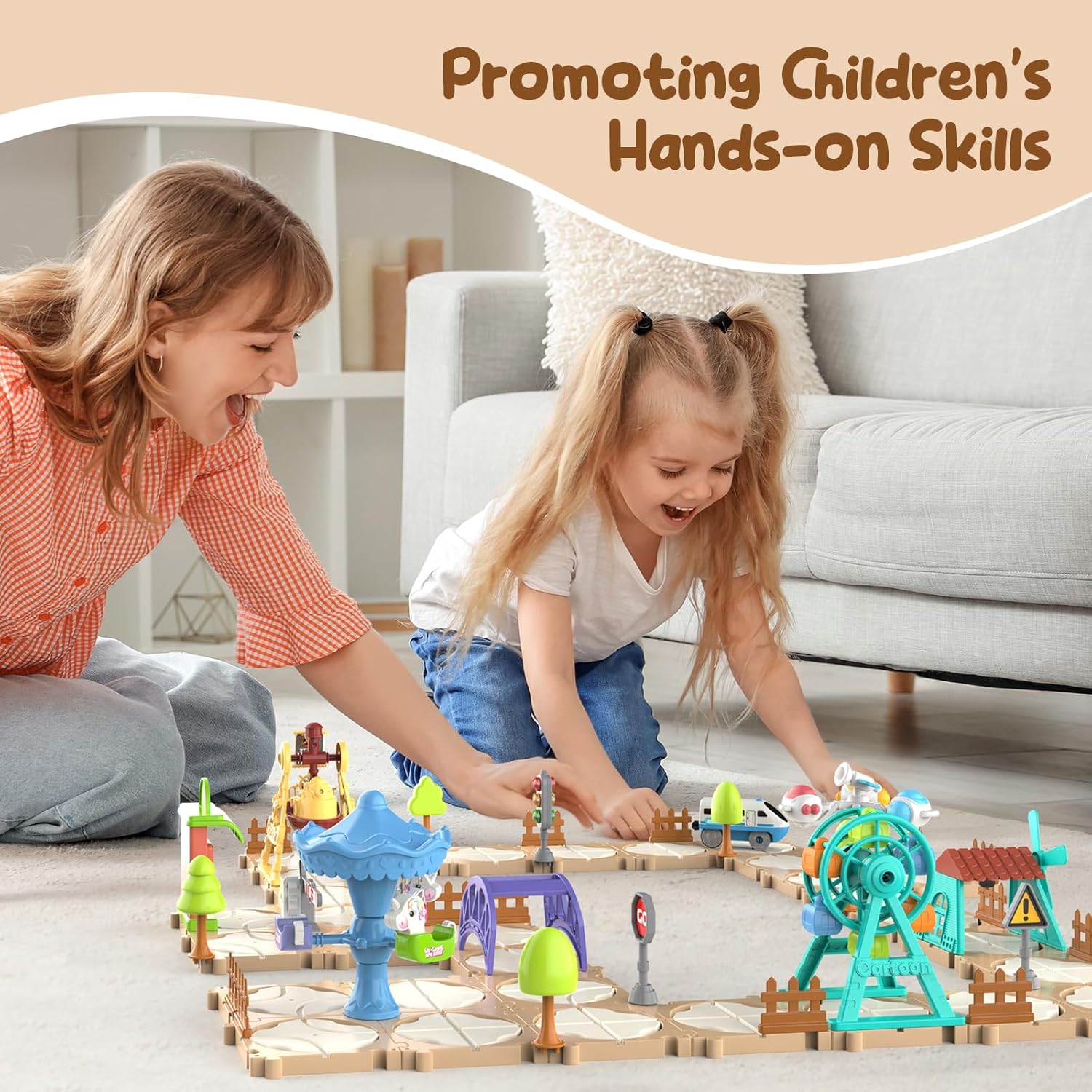 DIY Puzzle Track Car Set Assem - Game Educational For Kids Free ulasan dan harga