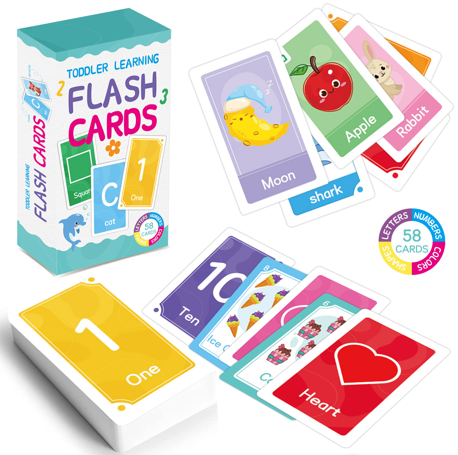 58 Pcs ABC Alphabet Flashcards - Kids Education Card ulasan dan harga