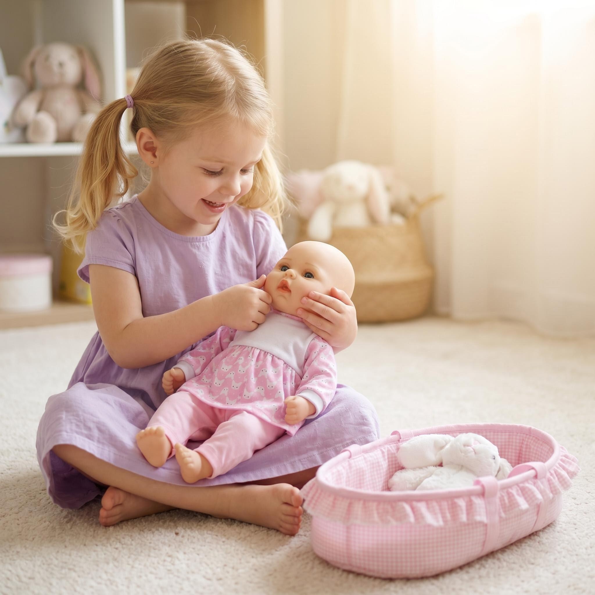 18inch Plush Baby Doll Joyful  - Kids Joy Education ulasan dan harga