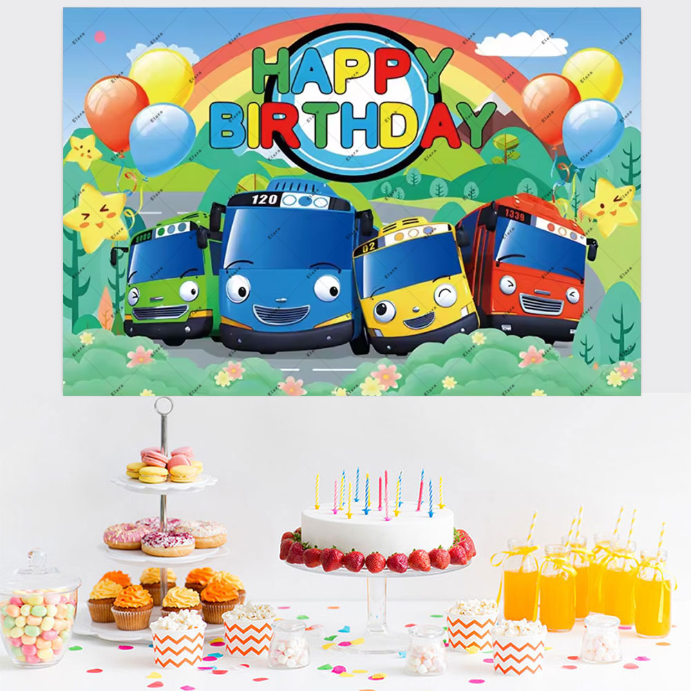Cartoon Anime The Little Bus K - Kids Education Background ulasan dan harga