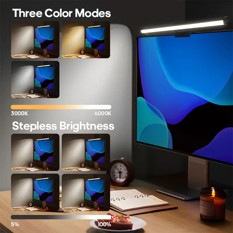 RGB Monitor Light Bar Strip Ey - Kids Early Education ulasan dan harga
