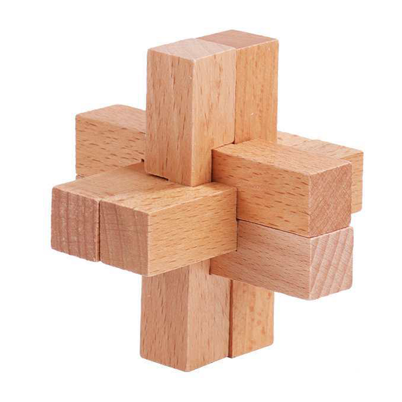 Wooden Luban Puzzle for Adults - Game Educational For Kids Free ulasan dan harga
