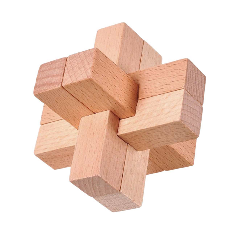 Wooden Luban Puzzle for Adults - Game Educational For Kids Free ulasan dan harga