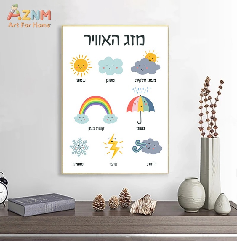 AZNM Hebrew Educational Kids C - Kids Education Charts ulasan dan harga