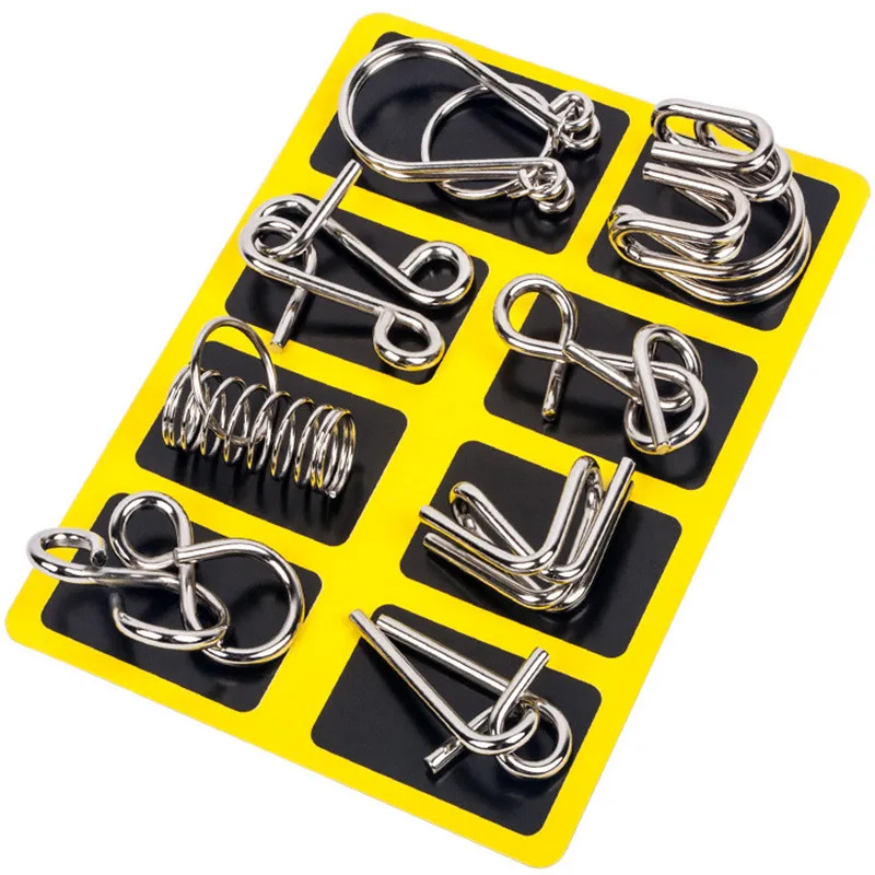 8PCS/Set Metal Montessori Wire - Game Educational For Kids Free ulasan dan harga