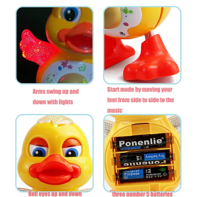 Electric Dancing Duck Toy Inte - Kids Education Music ulasan dan harga