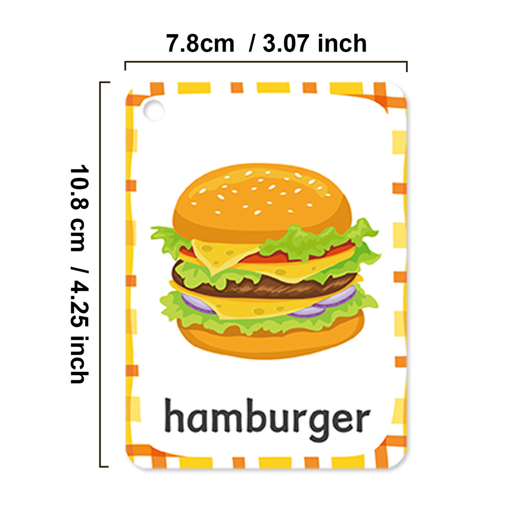 Delicious Food Vocabulary Engl - Kids Education Card ulasan dan harga