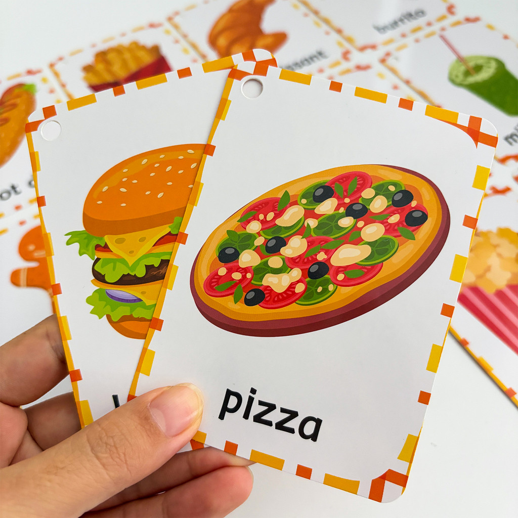 Delicious Food Vocabulary Engl - Kids Education Card ulasan dan harga