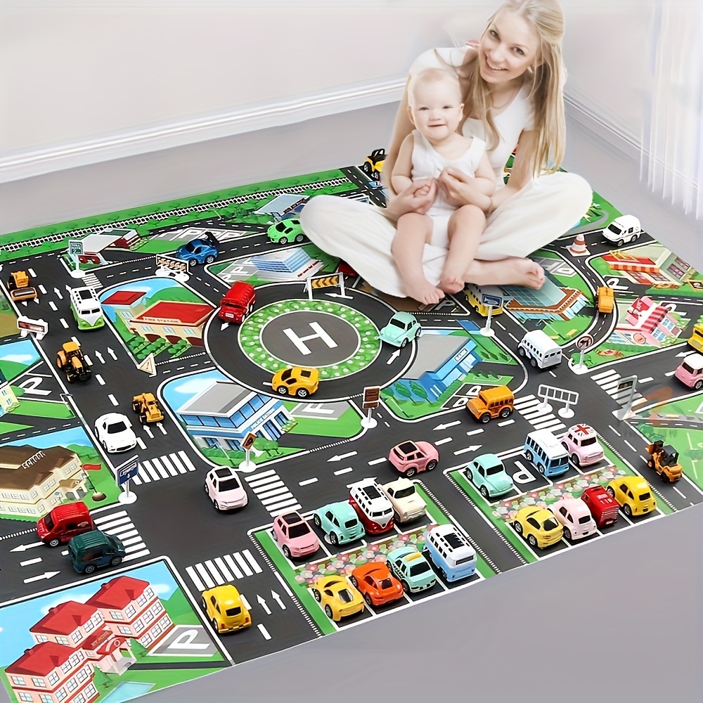 1pc, City Traffic Play Mat, La - Game Educational For Kids Free ulasan dan harga