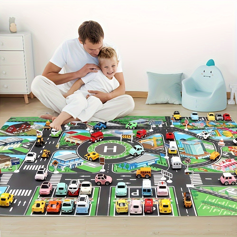 1pc, City Traffic Play Mat, La - Game Educational For Kids Free ulasan dan harga