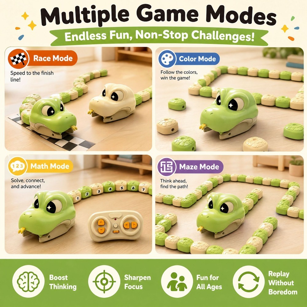 Remote Controlled Greedy Snake - Free Educational Games For Kids ulasan dan harga