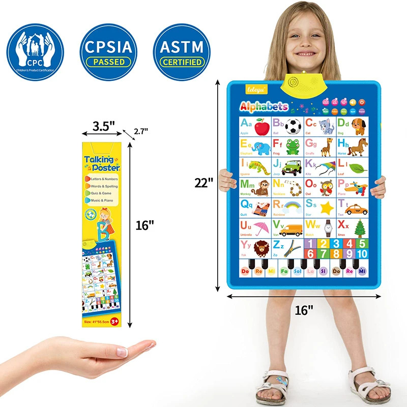 Electronic English Alphabet Wa - Kids Education Charts ulasan dan harga