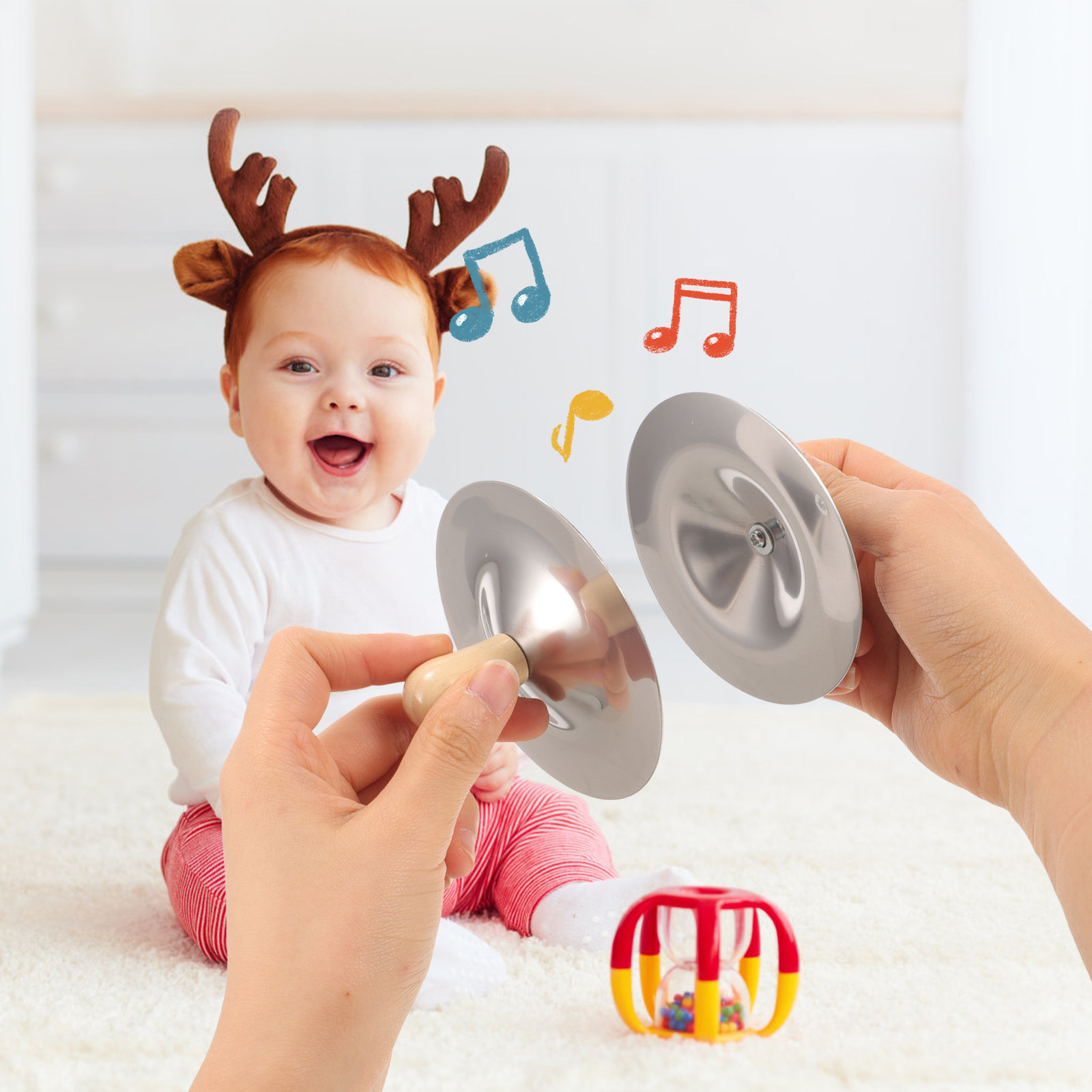 2Pcs Small Finger Cymbals Kids - Kids Early Education ulasan dan harga